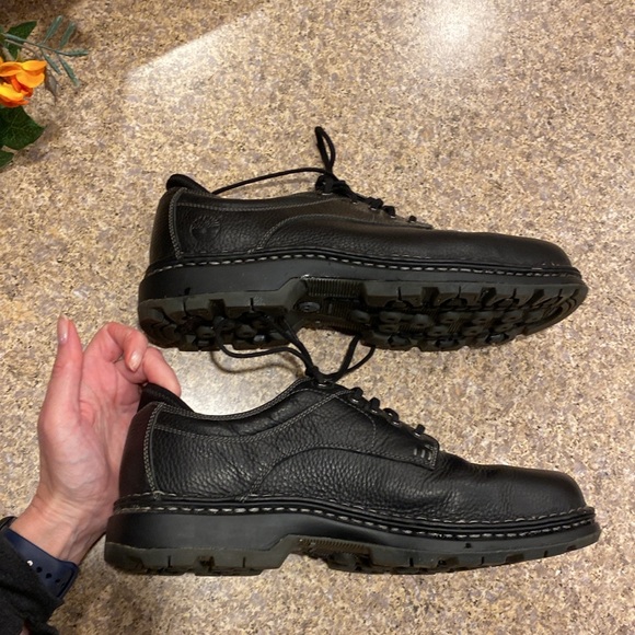 Timberland Lace Up/Tie Black Leather Oxford Shoes 29512 11W Leather Upper - Picture 5 of 17